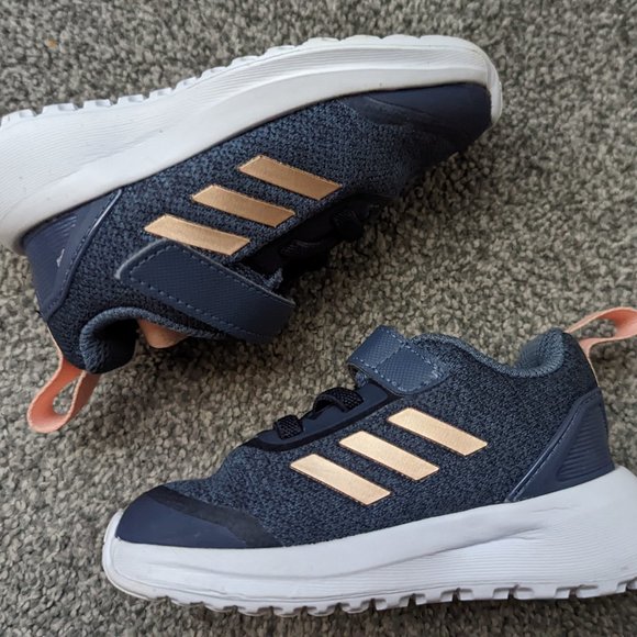 Adidas Unisex-Child RapidaRun X El Running Shoes - Kids 7C - Picture 1 of 3